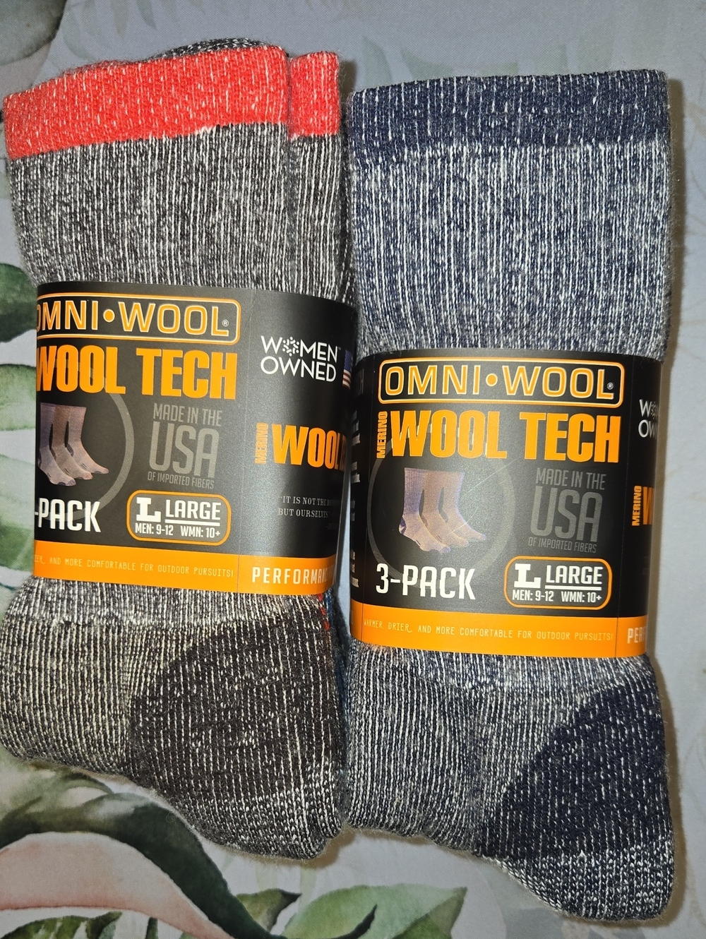 Omni-Wool Merino Wool Tech Mid-Weight Hiker Socks 6 Pairs